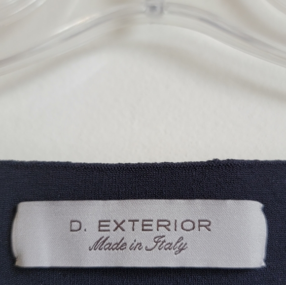 D. Exterior Textured Square Neck Dress - Picture 11 of 11